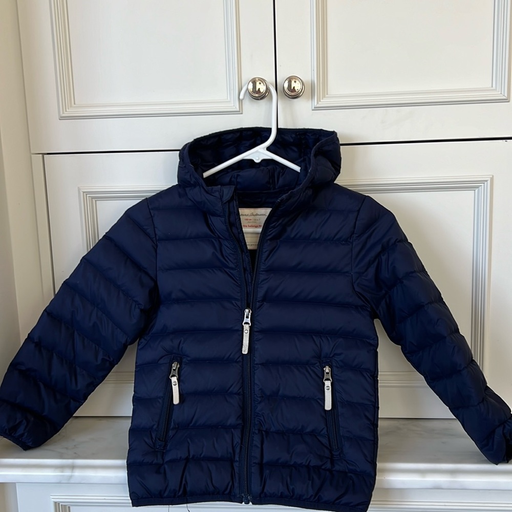 Hanna Andersson navy puffer coat